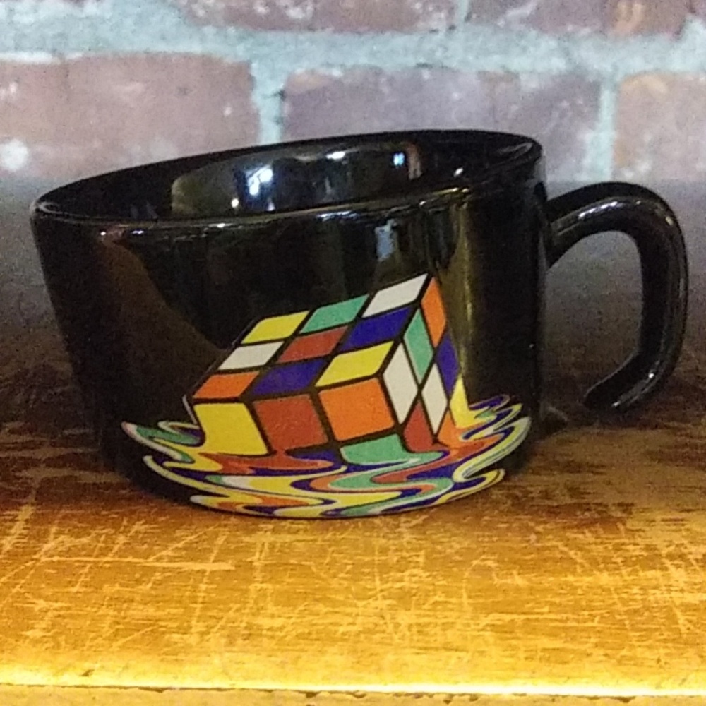 Brand new decorative rubix cube melt mug